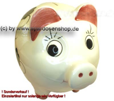 Preview: Sparschwein RieSparschwein mittel Groß mit Kleeblattdekor A 554-Bse extra Groß mit Kleeblattdekor B
